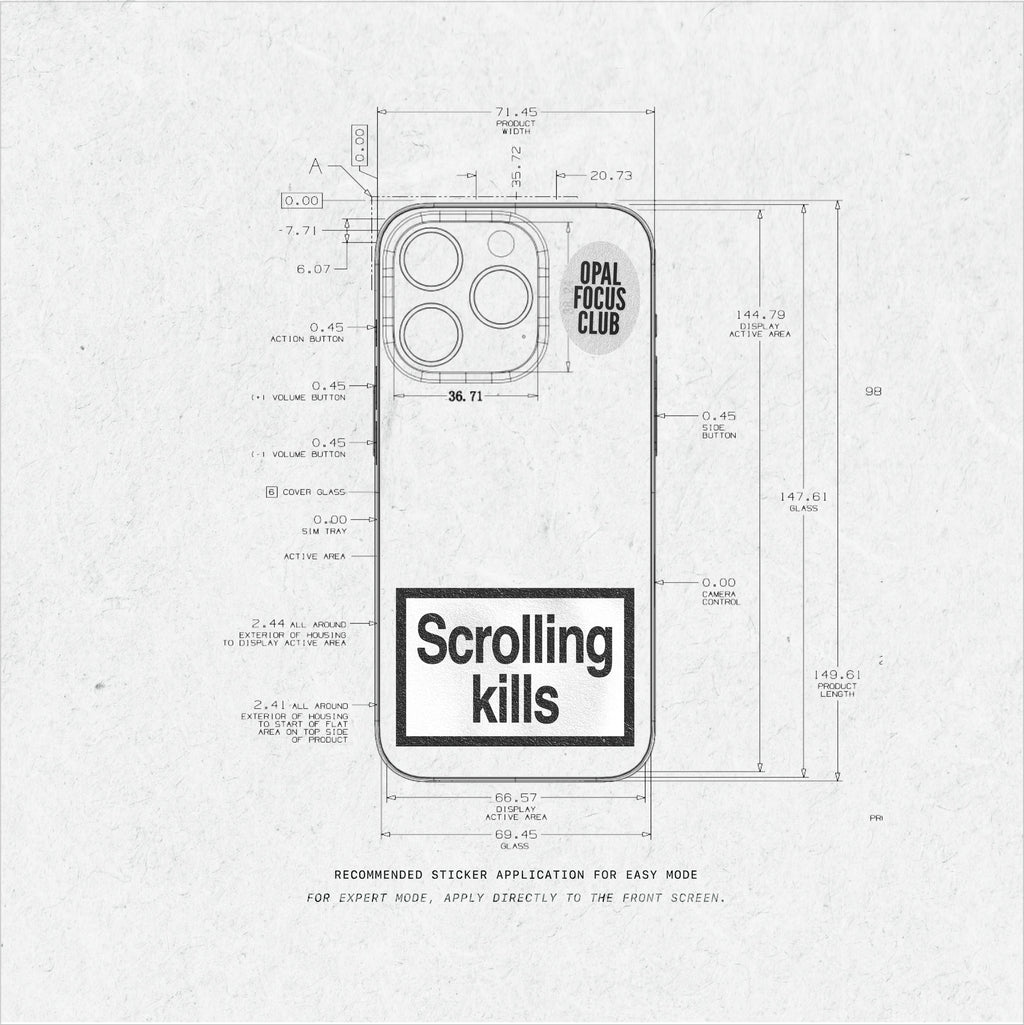 Scrolling Kills the sticker